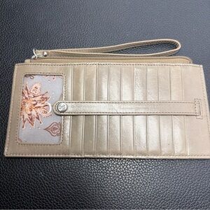 HOBE CARD STACK -  Beige Wristlet Wallet